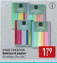  24 home mix bloc papier decoratif decoratief papierblok creation gekleurd vellen 