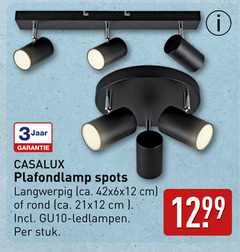  3jaar plafondlamp spots langwerpig ca. cm rond ledlampen stuk 