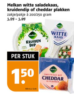  cheddar 16 150 melkan witte zakje pakje 200 250 kruiden dip stuk fris kaas kilo v.a. 