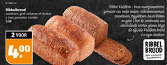  brood 2 8 week 06 ribbelbrood waldkorn grof volkoren donker gesneden broden 4 00 ribbel bruin meergranenbrood gemaakt tarwebloem roggebloem havervlokken gerst combinatie soorten granen karakter krokant geribbelde korst 