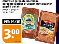  250 zandvliet gerookte beenham kipfilet joseph dettelbacher gegrild gehakt pakje 00 josef recept kilo 