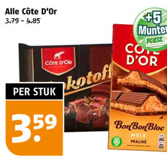  cote d or chocolade stuk 5 munten cole bonbon bloc melk praline 