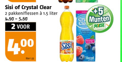  sisi frisdrank 2 400 crystal clear pakken flessen liter 5 cry munten framboos supermarkten 