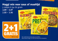  maggi maaltijdmix 1 2 3 mix saus maaltijd zakjes sate oven sperziebonen for cash kerrie kilo v.a. combinatie kassa 