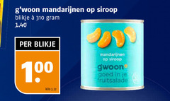  100 mandarijnen siroop blikje kilo gwoon fruitsalade 