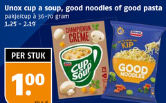  unox noodles 46 100 cup soup good pasta pakje champignon creme stuk kilo kip 