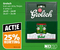  grolsch krat bier 18 25 16 24 30 45 liter v.a. roken drinken 