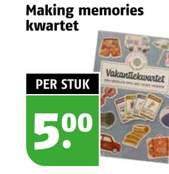  500 making memories kwartet stuk 