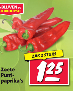  puntpaprika 2 zoete zak stuks 