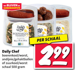  stamppot 500 daily chef boerenkool worst andijvie gehaktballen zuurkool schaal kool 