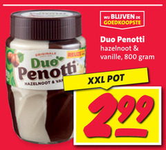  originale duo hazelnoot penotti vanille xxl pot 