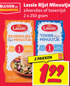  2 250 lassie rijst minuutje zilvervlies toverrijst min recept tover pakken 