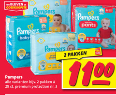  pampers luiers luierbroekjes 2 3 10 baby pakken premium protection day pants 