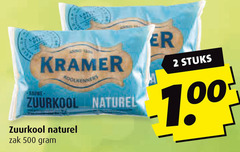  2 500 kramer and zuurkool naturel zak stuks 