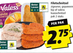  2 valess gouda beter leven filetschnitzel zigeuner gepaneerd kip kaasschnitzel pak stuks 