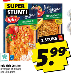  2 4 10 100 super iglo min fish cuisine italiano tomaat nieuwe bretagne peterselie citroen diepvries pak filet stuks 5.99 