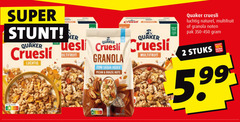  2 10 super quaker cruesli new luchtig granola zero added pecan brazil nuts multifruit naturel noten pak stuks 5.99 