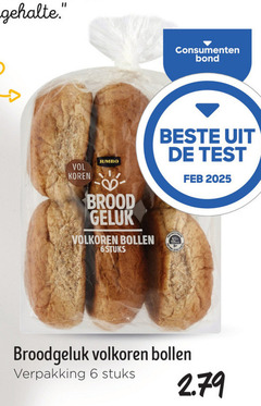  bolletjes 6 jumbo consumenten bond koren brood volkoren bollen stuks 