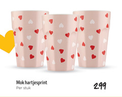  mok hartjesprint stuk 