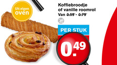  koffiebroodjes oven koffiebroodje vanille stuk 