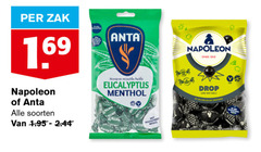  anta flu napoleon snoep 12 zak 1 69 soorten paul eucalyptus menthol drop 