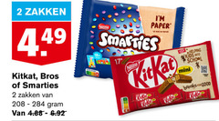  smarties kitkat bros mini chocoladerepen 2 17 zakken nestle paper kids school breaks for good 