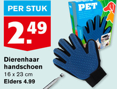  16 23 stuk pet dierenhaar handschoen cm elders 