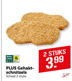  2 beter leven gehaktballen schnitzels schaal stuks 3.99 