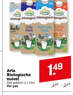  arla zuivel karnemelk melk yoghurt 1 biologisch kefir volle halfvolle naturel biologische pakken liter pak 