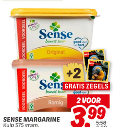  margarine 2 voordeel sense leven original hart deka zegels romig kuip 3.99 