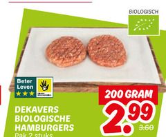  2 200 biologisch beter leven bescherming dekavers biologische hamburgers pak stuks 99 