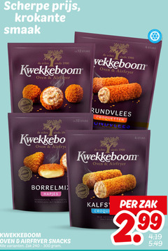  4 12 19 240 300 krokante ca. stuks kwekkeboom oven airfryer getest rundvlees croquetten gevuld krokant hapjes kaashapjes kipnuggets bitterballen snacks zak diepvries kalfs rijk 