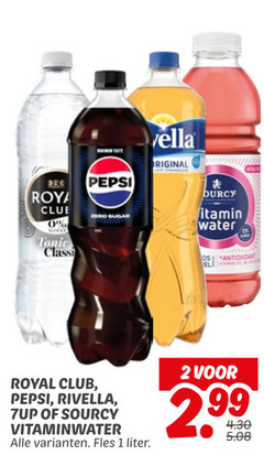  rivella sourcy pepsi royal club 7-up frisdrank cola 1 2 roya sumer tonic zero sugar original vitamin water classic vitaminwater fles liter 