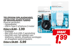  3 telefoon oplaadkabel usb iphone meter elders snellader aansluiting opladen premium wall charger turbo and ports soundlogic to cable charge sync charging telefoons tablets draadloze oordopjes draagbare spelcomputers 1 99 