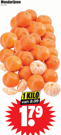  mandarijnen 1 kilo 17 