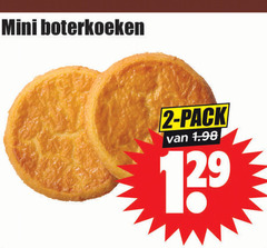  koeken 2 mini boterkoeken pack 12 