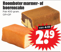  cake 400 roomboter marmer boerencake pak 