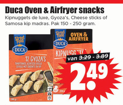  duca snacks 12 100 150 240 250 oven airfryer kipnuggets luxe cheese sticks samosa kip madras pak street food traditioneel aziatisch gevuld groente ge 