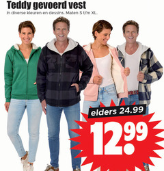  teddy gevoerd vest kleuren dessins maten xl elders 