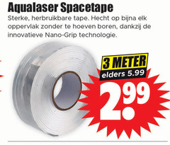  3 herbruikbare tape hecht oppervlak boren innovatieve nano grip technologie meter elders 5.99 