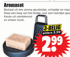  3 99 aromaset aroma schaaltje rasp laag blokje geur sandalwood amber musk delig elders 5.99 