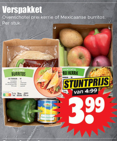  groentenpakket 50 150 300 verspakket ovenschotel prei kerrie mexicaanse burritos stuk tip fraiche 30 groente cod pers pp 3.99 