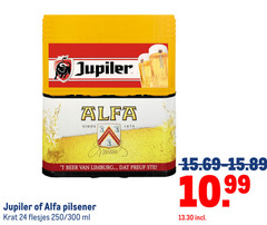  jupiler alfa krat bier 24 1870 beer limburg pilsener 250 300 ml 