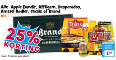  amstel brand affligem desperados texels blikjes bier radler speciaalbieren krat 3 25 33 apple bandit nix18 kratten bierbrouwerij origine beer original blikje 1 