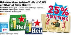  birra moretti heineken silver flesjes bier krat blikjes 3 6 12 25 33 250 mono twist off pils 0.0 pak ml soorten nix18 fack hei kratten 00 ricetta 