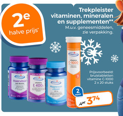  2 12 20 60 400 1000 halve trekpleister vitaminen mineralen supplementen geneesmiddelen immuunsysteem vitamine ondersteunt weerstand magnesium citraat mg rol soepele spieren bruistabletten stuks gezond biotine geronde mannen vrouwen anti oxidant invloeden zonlicht supplement 