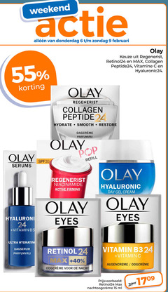  6 9 15 24 40 55 weekend olay regenerist retinol24 collagen vitamine spf30 serums vitamin b5 peptide smooth restore parfumvrij pop active firming hyaluronic day gel cream eyes ultra hydrating dagserum retinol nacht ml 