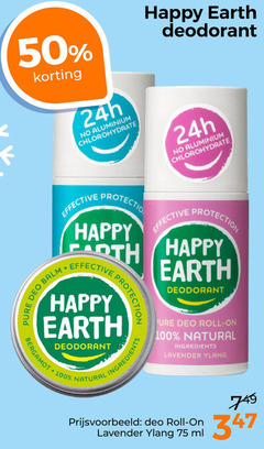  deodorant 50 100 aluminium happy earth effective protection darth deo bergamot natural ingredients roll lavender ml 