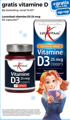  1 25 60 vitamine besteding t.w.v. 5.99 lucovitaal capsules samenstelling slikbaar one day botten m.u.v geneesmiddelen zuigelingenvoeding maanden postzegels cadeaukaarten telefoonkaarten itunes kaarten boeken gezondheidsproduct lees weerstand voedingssupplementen levensstijl voeding 