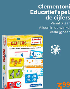  2 3 4 spelen leer cijfers clementoni educatief spel jaar tellen twee 